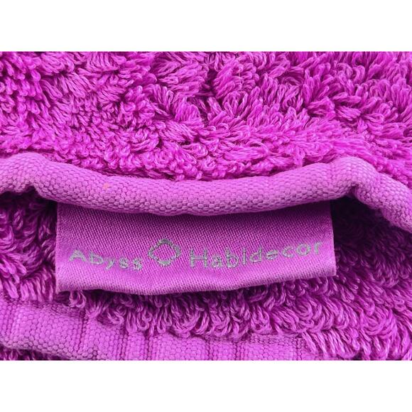 Abyss Hand Towels Pink Fuschia Orchid Egyptian Cotton Bath Mat Rug Portugal Long - Picture 5 of 11